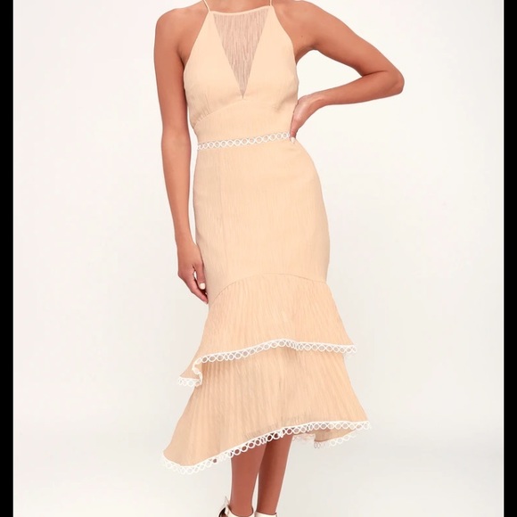 KEEPSAKE the Label Dresses Keepsake Too Close Tiered Ruffled Midi